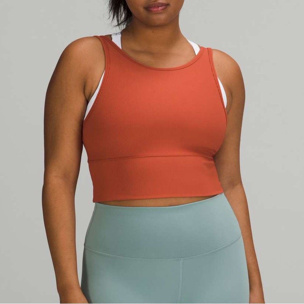 Lululemon Ribbed Power Pivot Tank – Size 6 (Deep Red / Maroon)